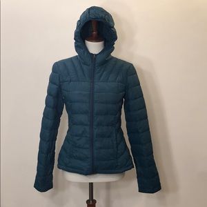 Merona Green Blue M Packable Down Jacket